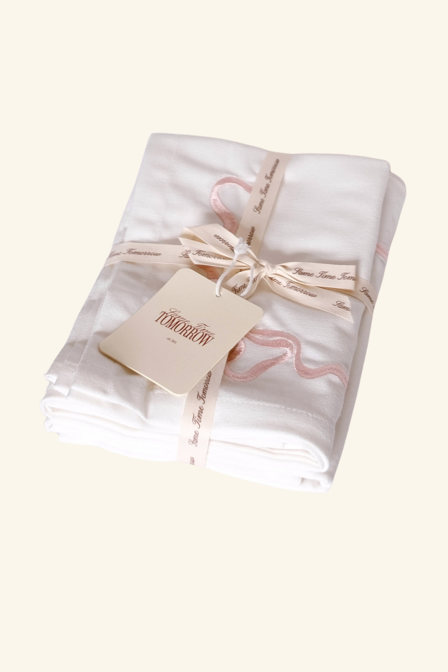 Bow Napkin - Soft Pink