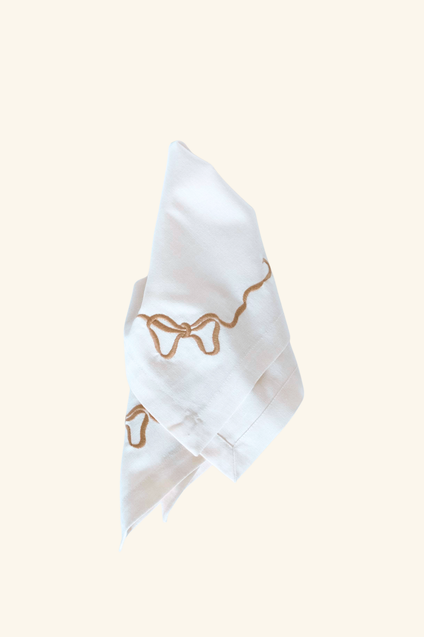 Bow Napkin - Tan
