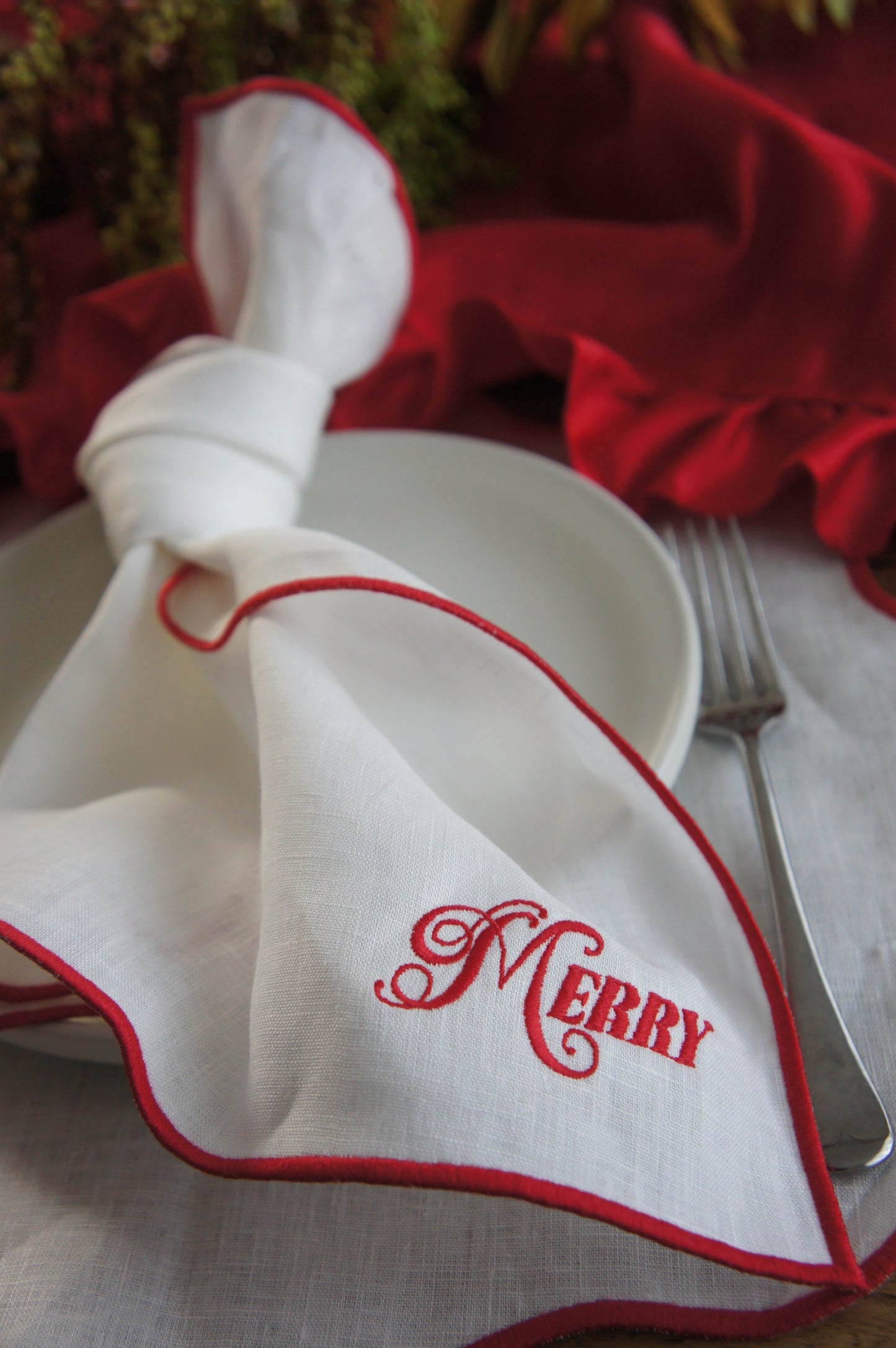 Christmas Napkin - Merry
