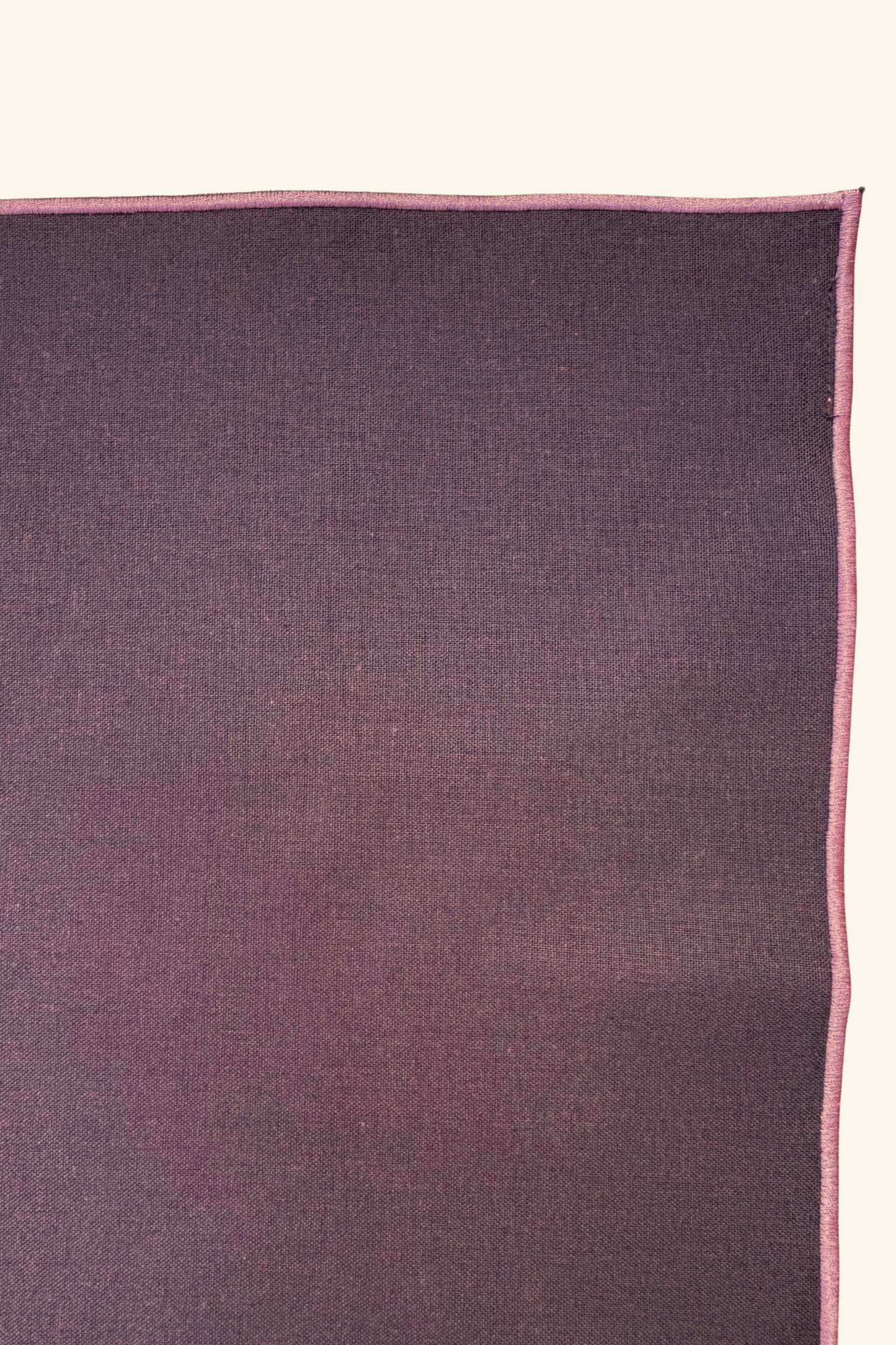 Line Placemat - Brown/Pink Piping