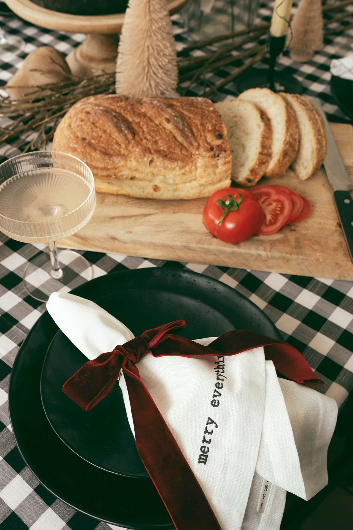 Merry Everything Napkin - Midnight