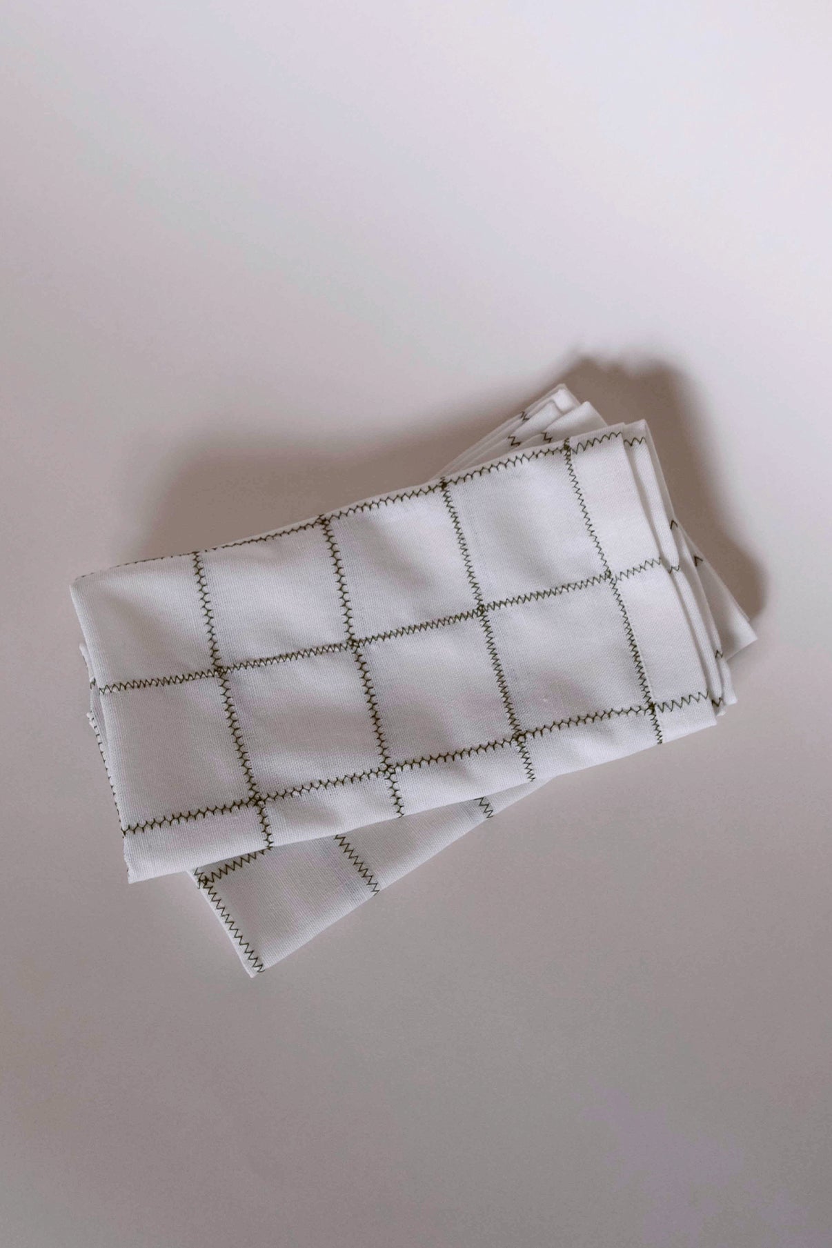 Grid Napkin - Olive