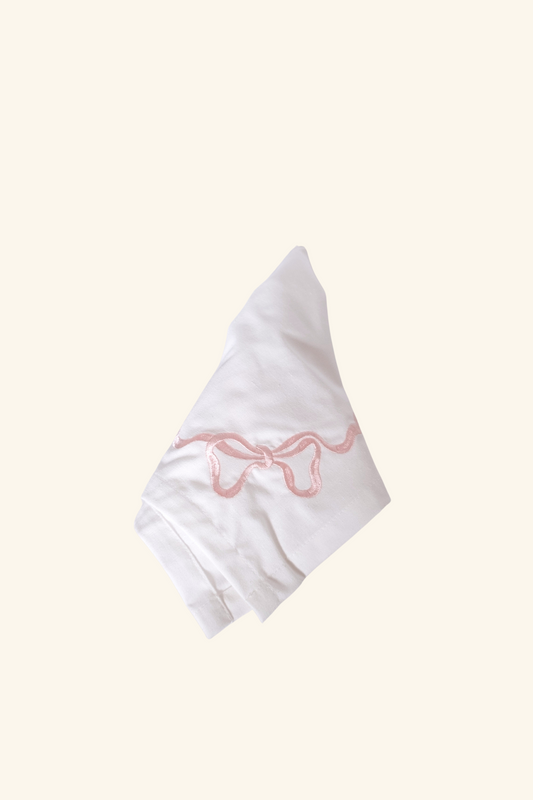 Bow Napkin - Soft Pink