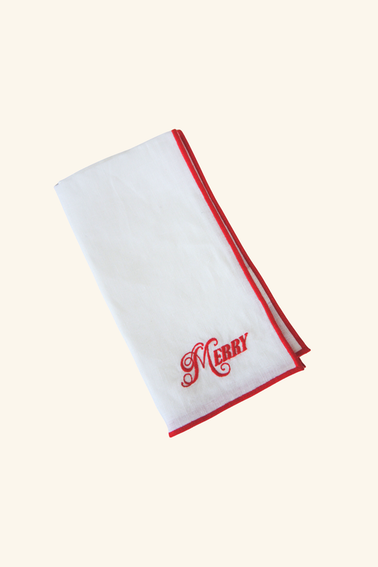 Christmas Napkin - Merry