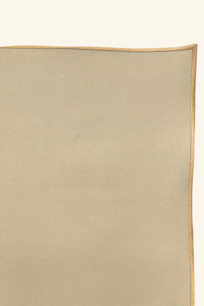 Line Placemat - Beige/Tan Piping