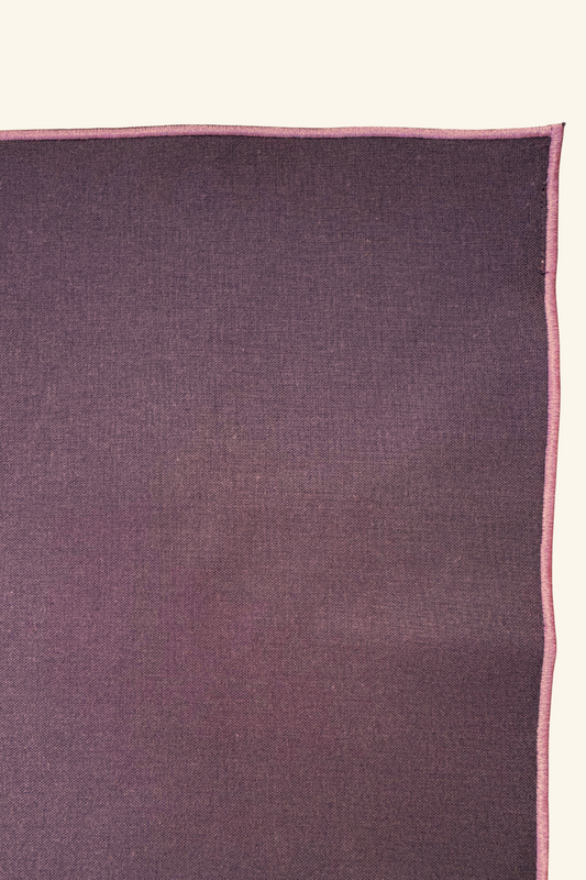 Line Placemat - Brown/Pink Piping