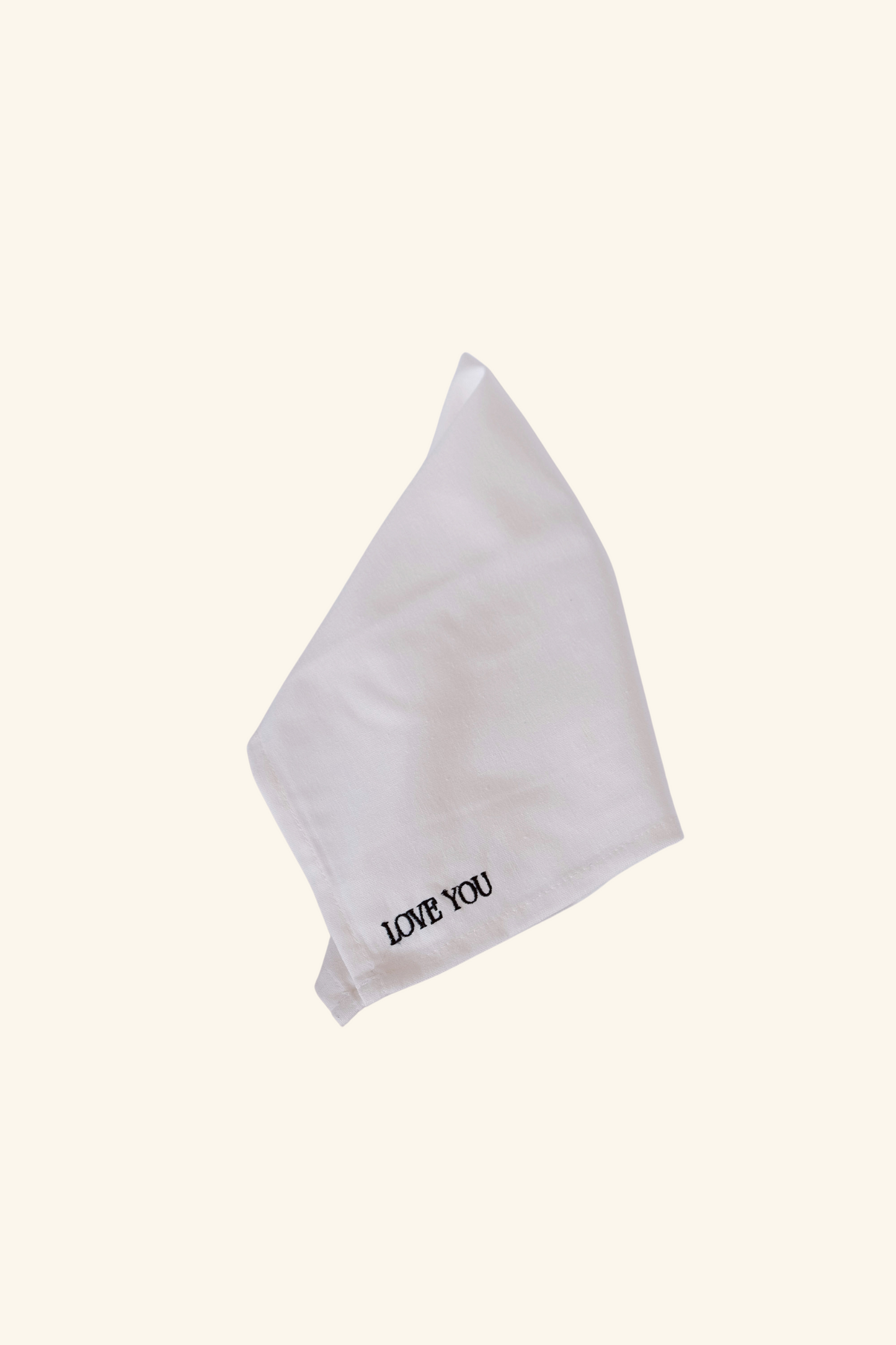 Love you Napkin - Black