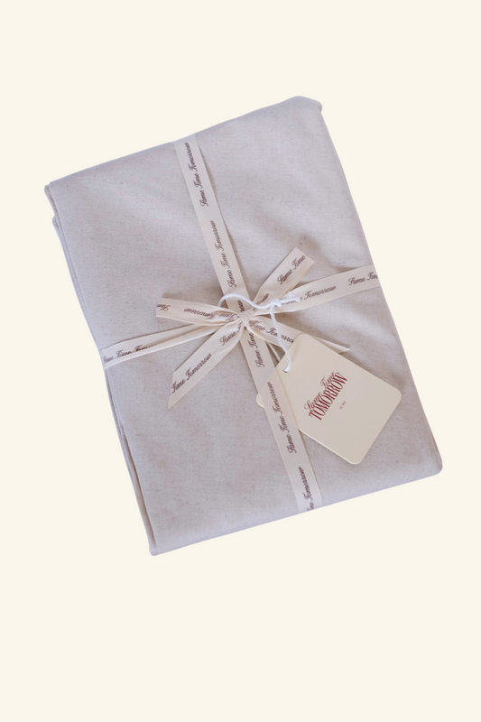 Round Tablecloth - Oatmeal