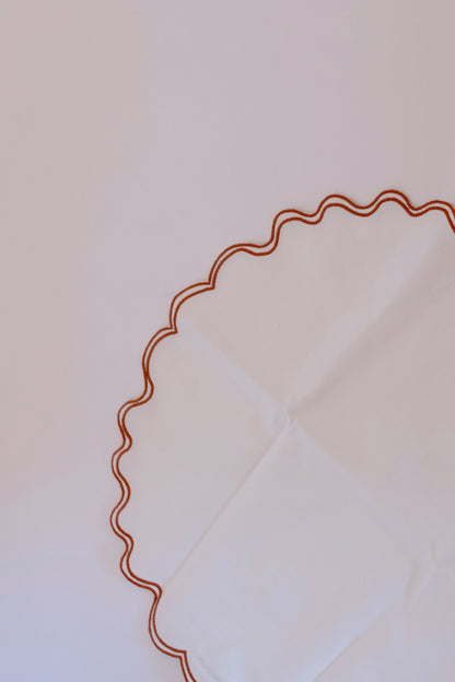 Squiggle Placemat - Rust