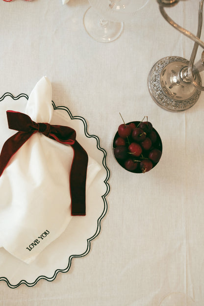 Squiggle Placemat - Black