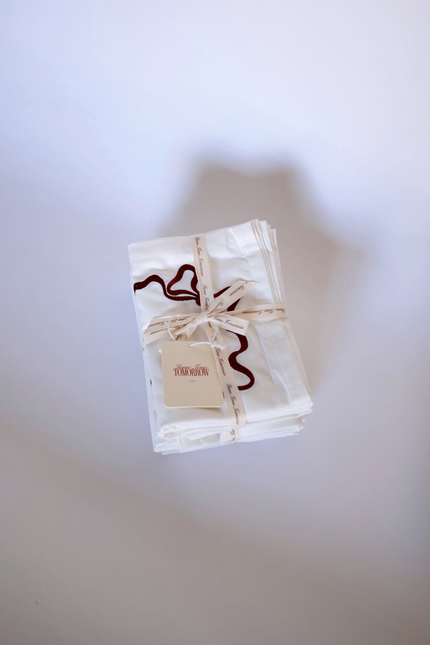 Bow Napkin - Maroon
