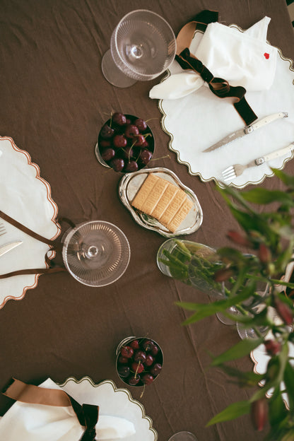 Squiggle Placemat - Rust