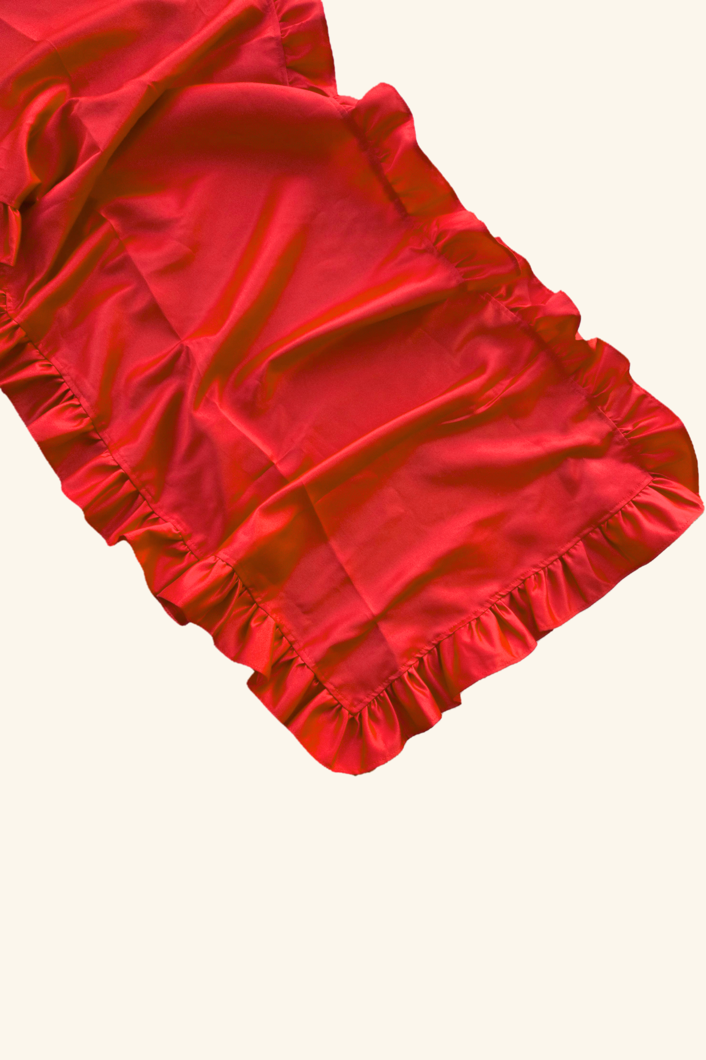 Satin Table Runner - Red