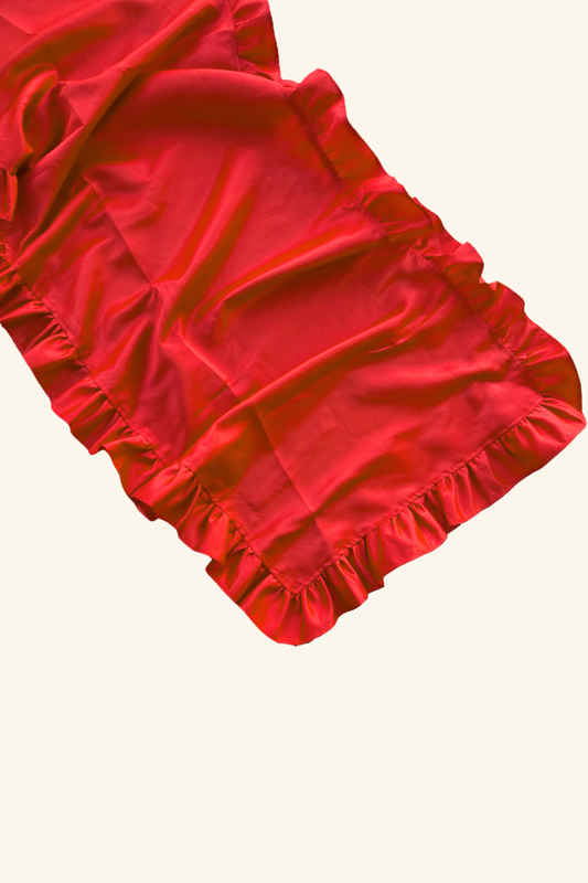 Satin Table Runner - Red