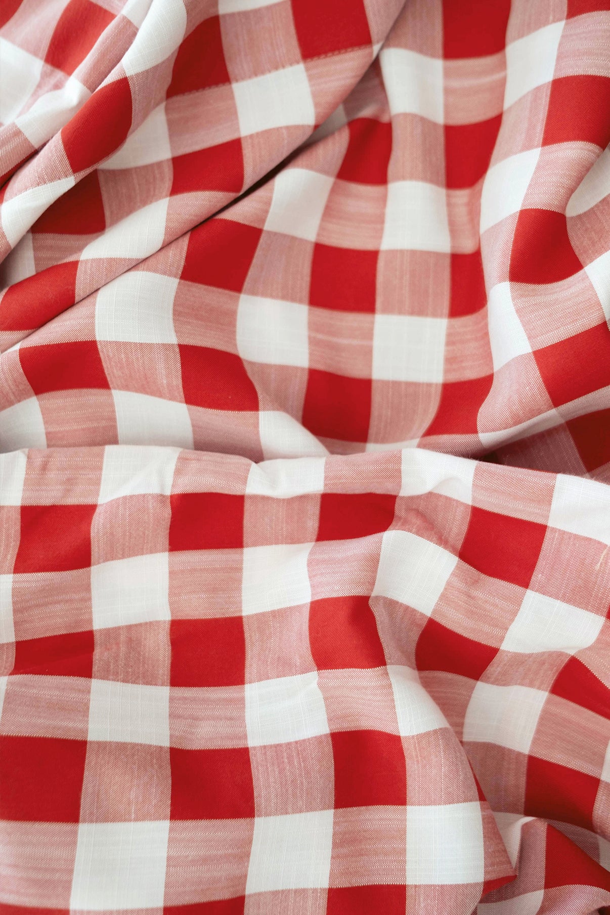 Gingham Tablecloth - Red