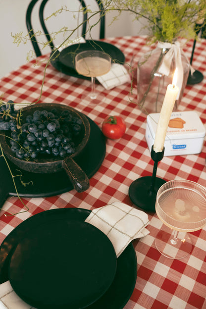 Gingham Tablecloth - Red