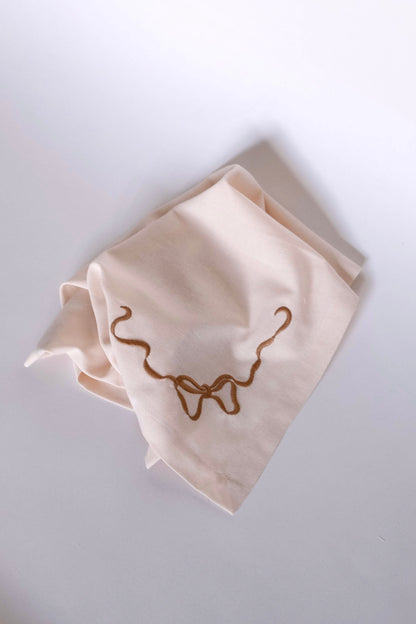 Bow Napkin - Tan