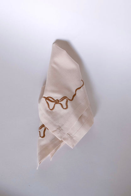 Bow Napkin - Tan