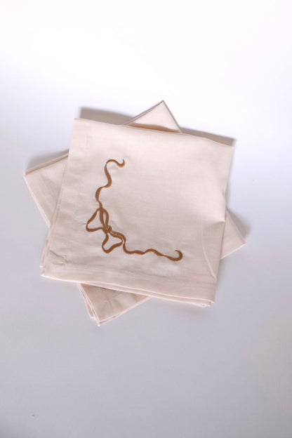Bow Napkin - Tan