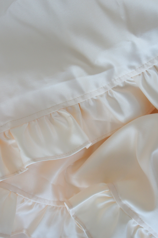 Satin Table Runner - Ivory