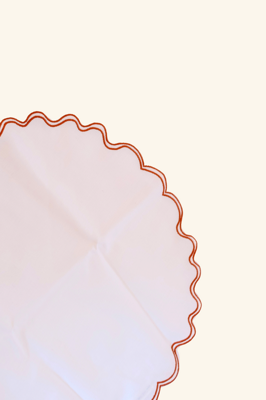 Squiggle Placemat - Rust