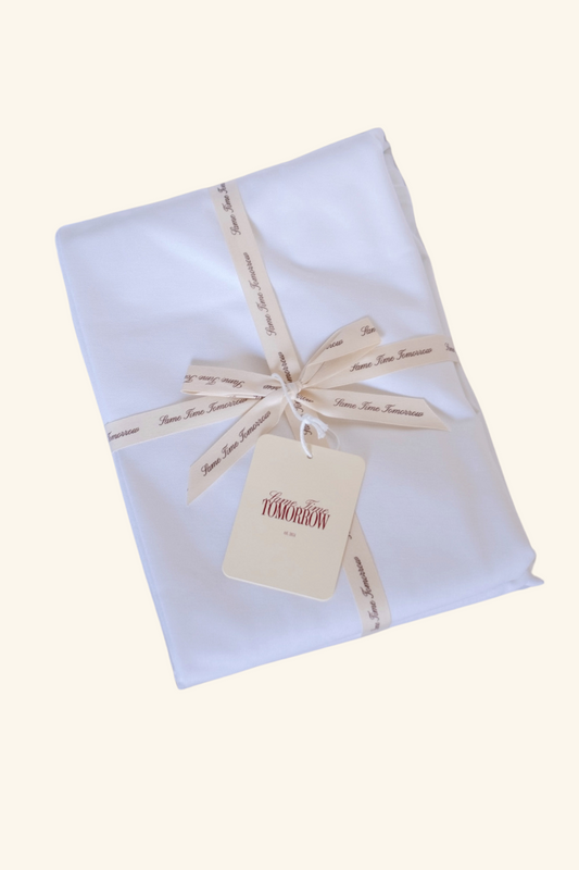 Round Tablecloth - White